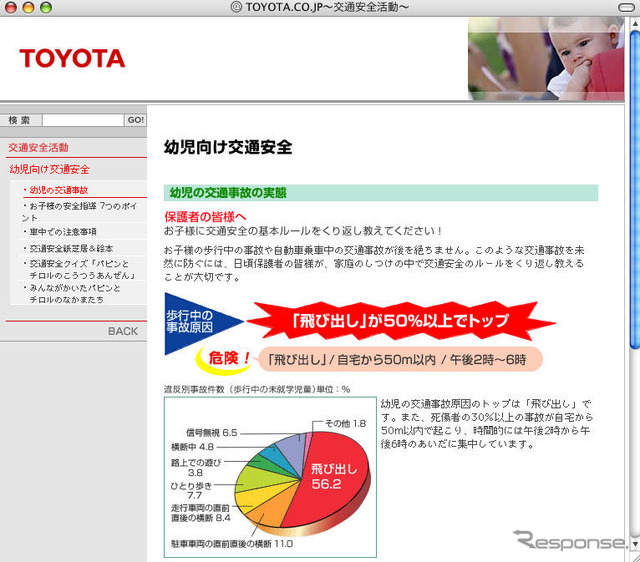 トヨタ、春の交通安全キャンペーン