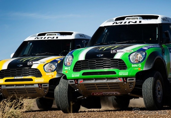 ドイツのXレイドチームから参戦するMINIクロスオーバーがベースのMINIオール4レーシング