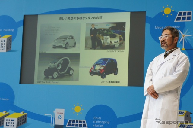 日産 PIVO 3 先行公開…赤池先生とメガネ助手による講義