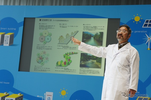 日産 PIVO 3 先行公開…赤池先生とメガネ助手による講義