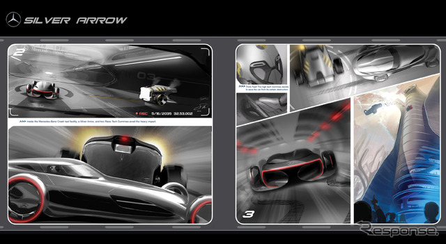 メルセデスベンツの次世代ハリウッドムービー車、シルバーアロー