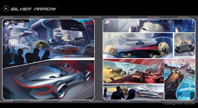 メルセデスベンツの次世代ハリウッドムービー車、シルバーアロー