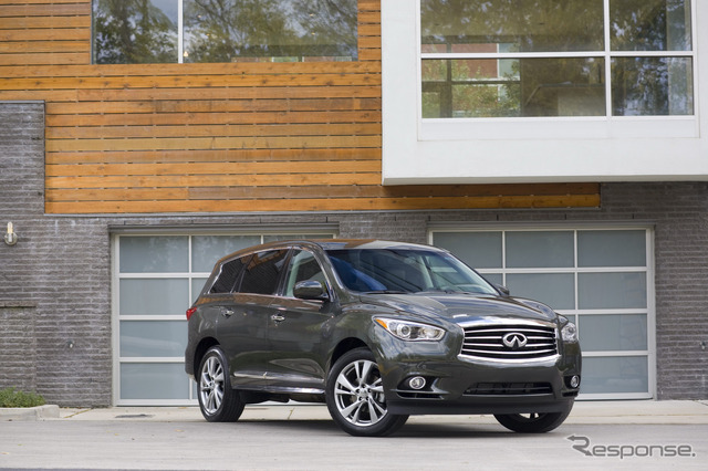 日産の高級車ブランド、インフィニティが2012年春に米国で発売する大型クロスオーバー、JX（ロサンゼルスモーターショー11）