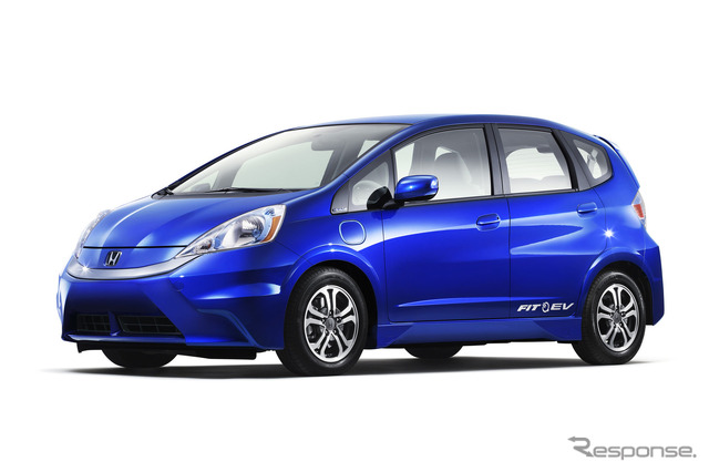 2012年夏、米国カリフォルニア州などで発売されるホンダフィットEV(ロサンゼルスモーターショー11)