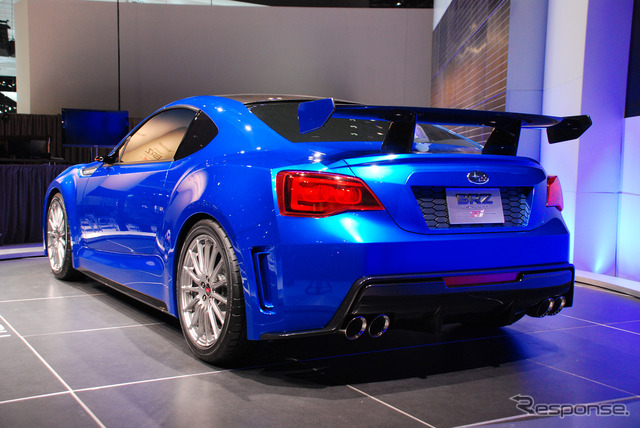 トヨタと共同開発した新型FRスポーツのコンセプトモデル、スバル 「BRZ コンセプト-STI–」