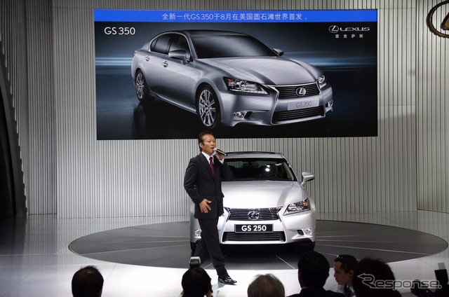 【広州モーターショー11】レクサス GS 新型…2.5リットルV6が存在した
