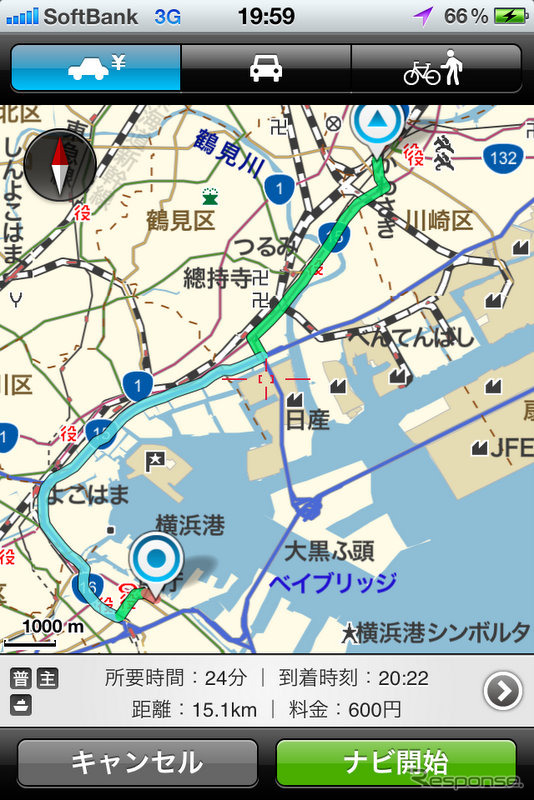 インクリメントP「MapFan for iPhone Ver.1.5」