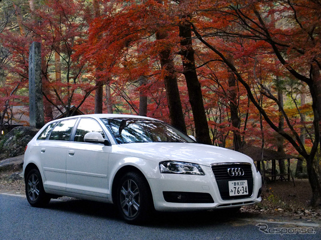 アウディA3スポーツバック1.4TFSI。市販A3とデザインはほぼ同じだ