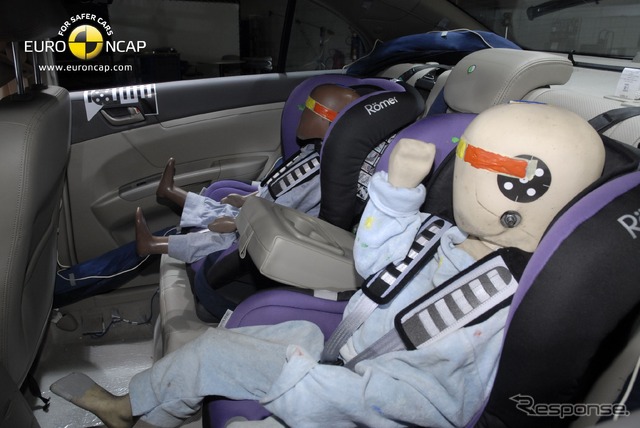 ユーロNCAPが実施した中国吉利汽車のEC7の衝突テスト