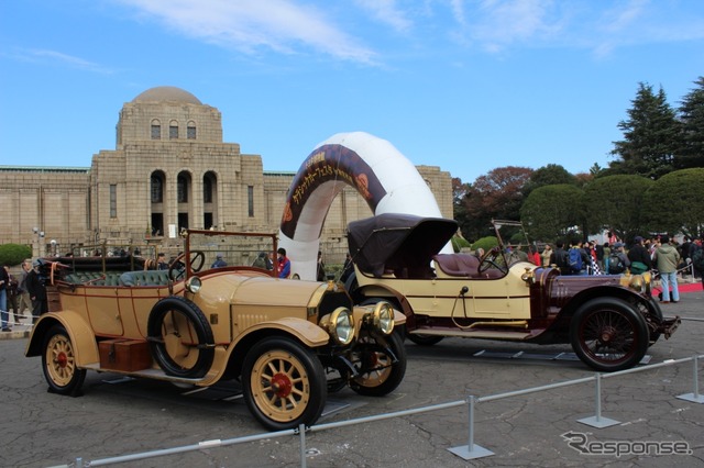 トヨタ博物館が所有するベンツ14/30HP(手前)とドゥローニー・ベルビュタイプHB6L(奥)