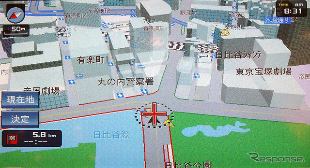 【ソニー『XYZ』】高輝度VGAモニターの威力…地図画面