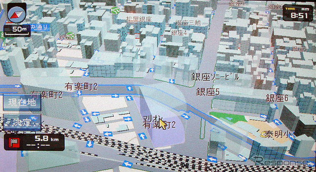 【ソニー『XYZ』】高輝度VGAモニターの威力…地図画面