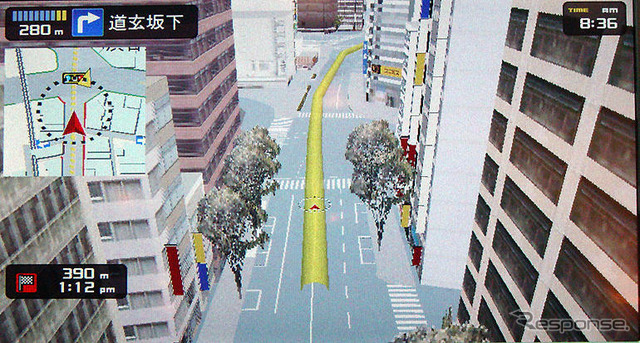 【ソニー『XYZ』】自慢は3D描画…モーションストリートガイド
