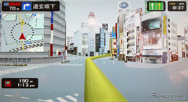 【ソニー『XYZ』】自慢は3D描画…モーションストリートガイド