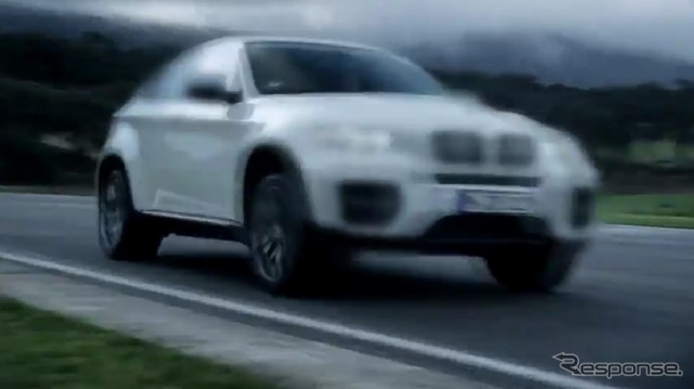 BMW X6の新バージョンの予告映像(動画キャプチャー)