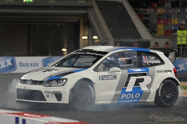 ROCでデモ走行を行ったVWポロR WRC