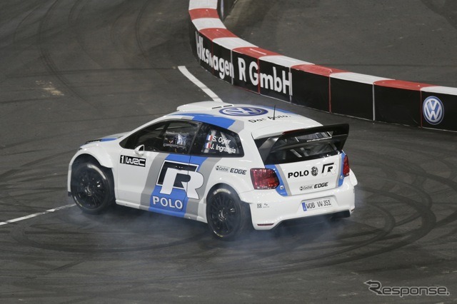 ROCでデモ走行を行ったVWポロR WRC