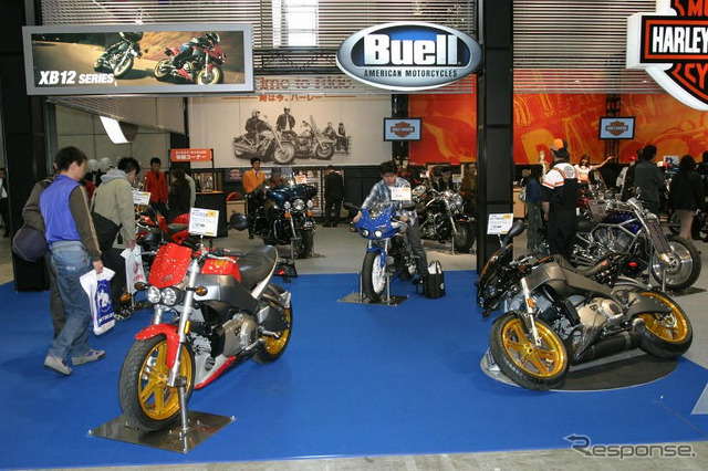 【東京モーターサイクルショー04】写真蔵…ハーレーダビッドソン/ビューエル編