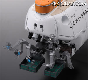 「1/48 有人潜水調査船しんかい6500」マニュピレーター可動イメージ