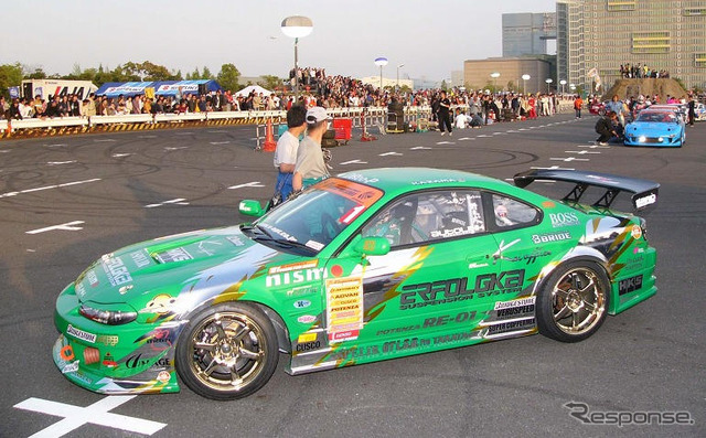 【D1グランプリ】夜の台場、エキシビジョンマッチ写真蔵