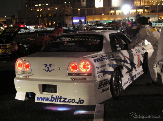 【D1グランプリ】夜の台場、エキシビジョンマッチ写真蔵