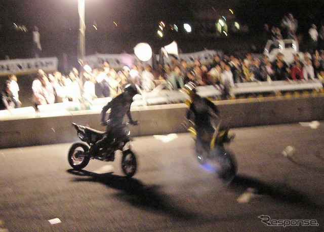 【D1グランプリ】夜の台場、エキシビジョンマッチ写真蔵