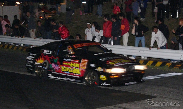 【D1グランプリ】夜の台場、エキシビジョンマッチ写真蔵
