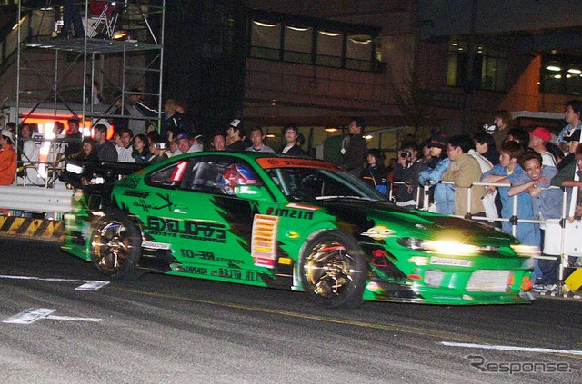 【D1グランプリ】夜の台場、エキシビジョンマッチ写真蔵
