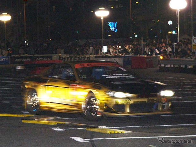 【D1グランプリ】夜の台場、エキシビジョンマッチ写真蔵