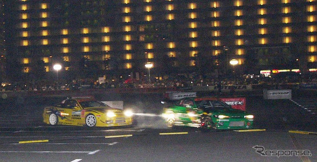 【D1グランプリ】夜の台場、エキシビジョンマッチ写真蔵