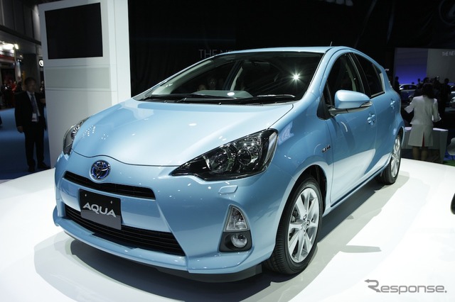 関東自動車が生産を担当するトヨタ アクア（写真：東京モーターショー11）