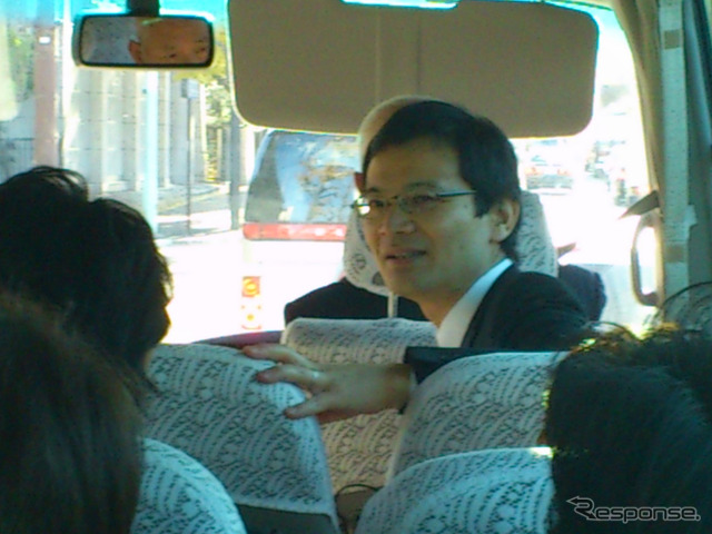 ITSスポットについて解説する国土交通省道路局ITS推進室企画専門官 西尾 崇氏