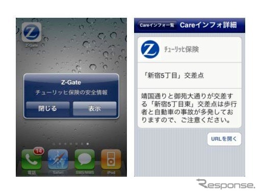 Careインフォの画面イメージ