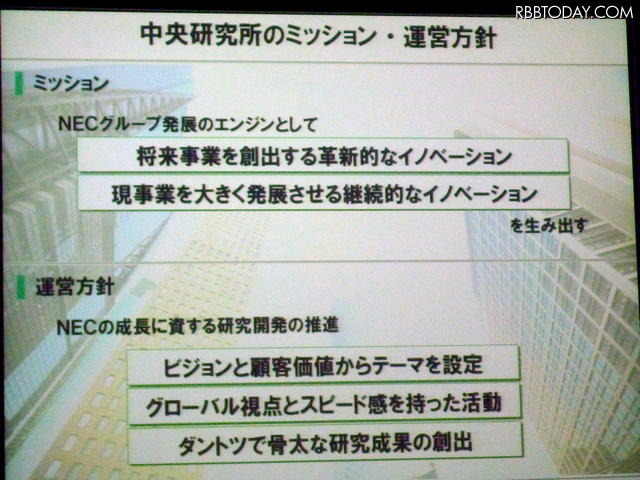 中央研究所のミッション