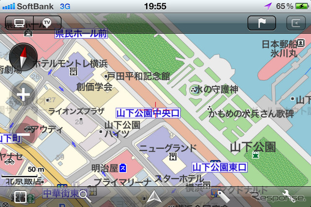 インクリメントP「MapFan for iPhone Ver.1.5」（iPhone）