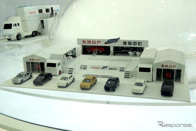 東風日産、トラックによる移動イベント(模型)