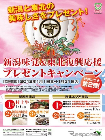 新潟味覚&東北復興応援プレゼントキャンペーン(ポスター)