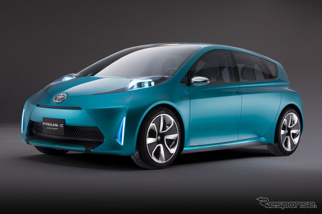 2011年1月のデトロイトモーターショー11に出品されたコンセプトカー、トヨタ・プリウスc。