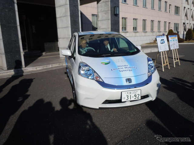ホンダが埼玉県に無償貸与したフィットEV