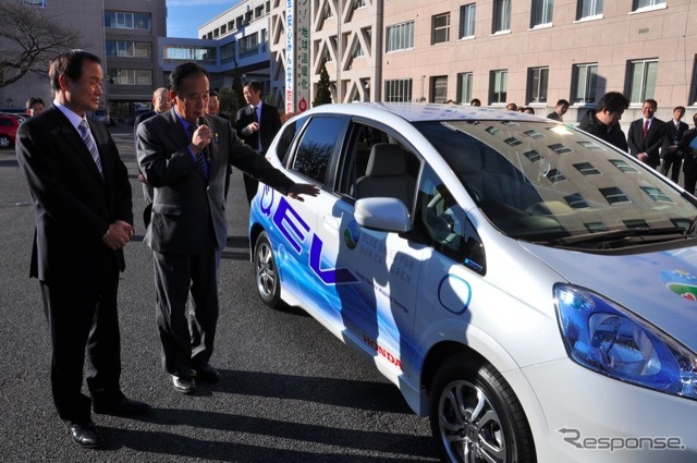 ホンダは埼玉県にフィットEV納車