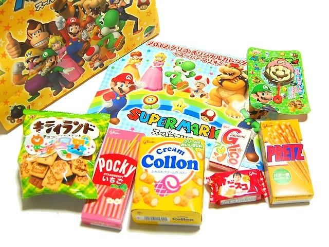 お菓子7点と特製マリオカレンダーがセットになった!「スーパーマリオ お菓子詰合わせパック」・・・週刊マリオグッズコレクション第168回 セット内容