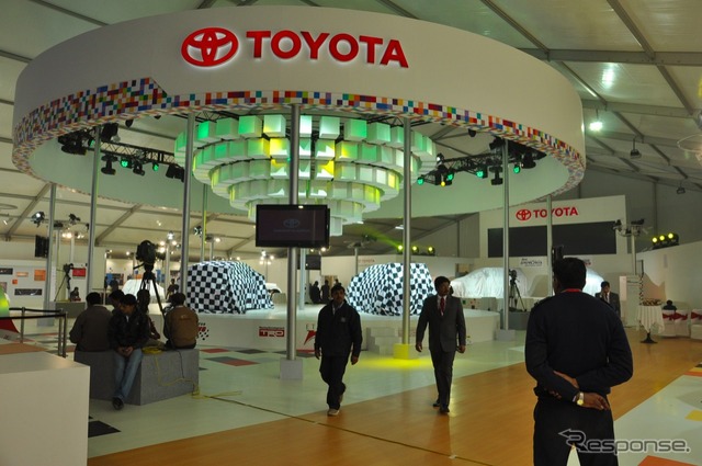 デリーモーターショー12開幕前会場のようす