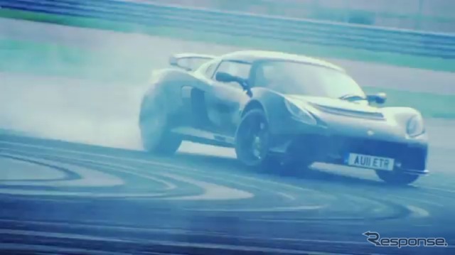新型エキシージSをテストするブルーノ・セナ選手(動画キャプチャー)