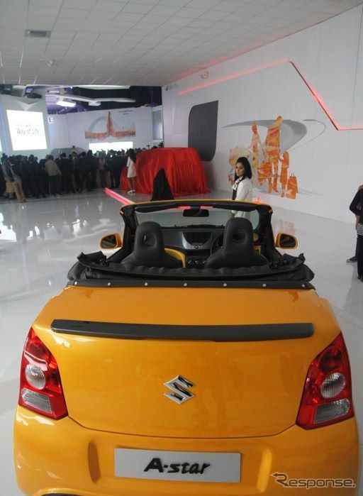 マルチスズキが出品したコンセプトカー、A-スター カブリオレ(デリーモーターショー12)