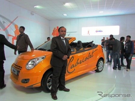 マルチスズキが出品したコンセプトカー、A-スター カブリオレ(デリーモーターショー12)