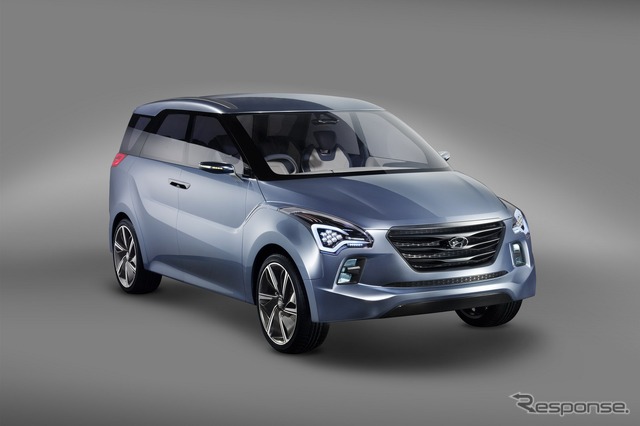 ヒュンダイモーターの小型MPVコンセプトカー、HEXAスペース(デリーモーターショー12)