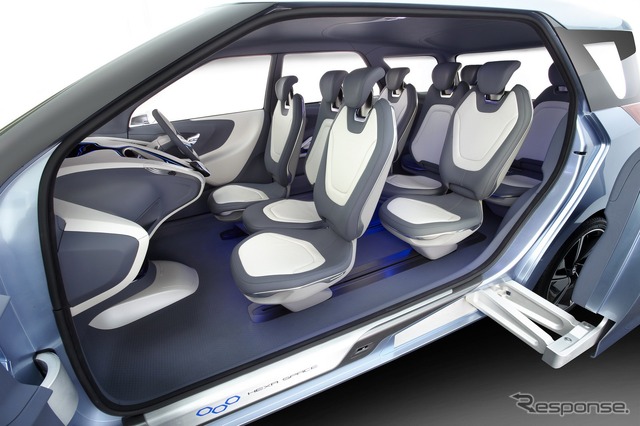ヒュンダイモーターの小型MPVコンセプトカー、HEXAスペース(デリーモーターショー12)