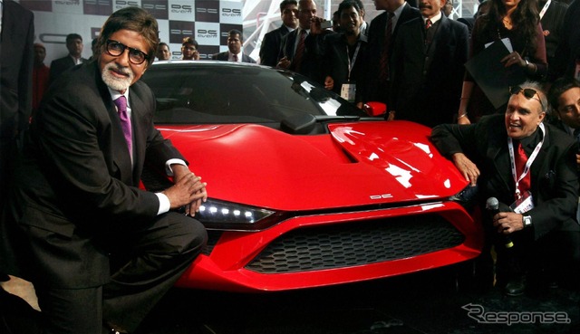 インドのDCデザイン社が開発したスーパーカー、アバンティ（デリーモーターショー12）