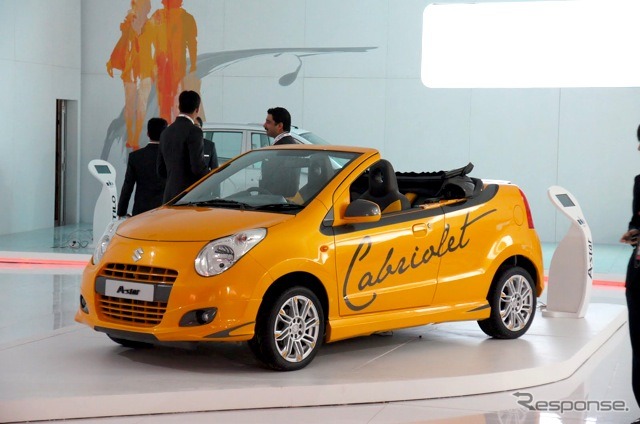 マルチスズキが出品したコンセプトカー、A-スター カブリオレ(デリーモーターショー12)