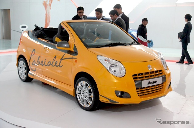 マルチスズキが出品したコンセプトカー、A-スター カブリオレ(デリーモーターショー12)